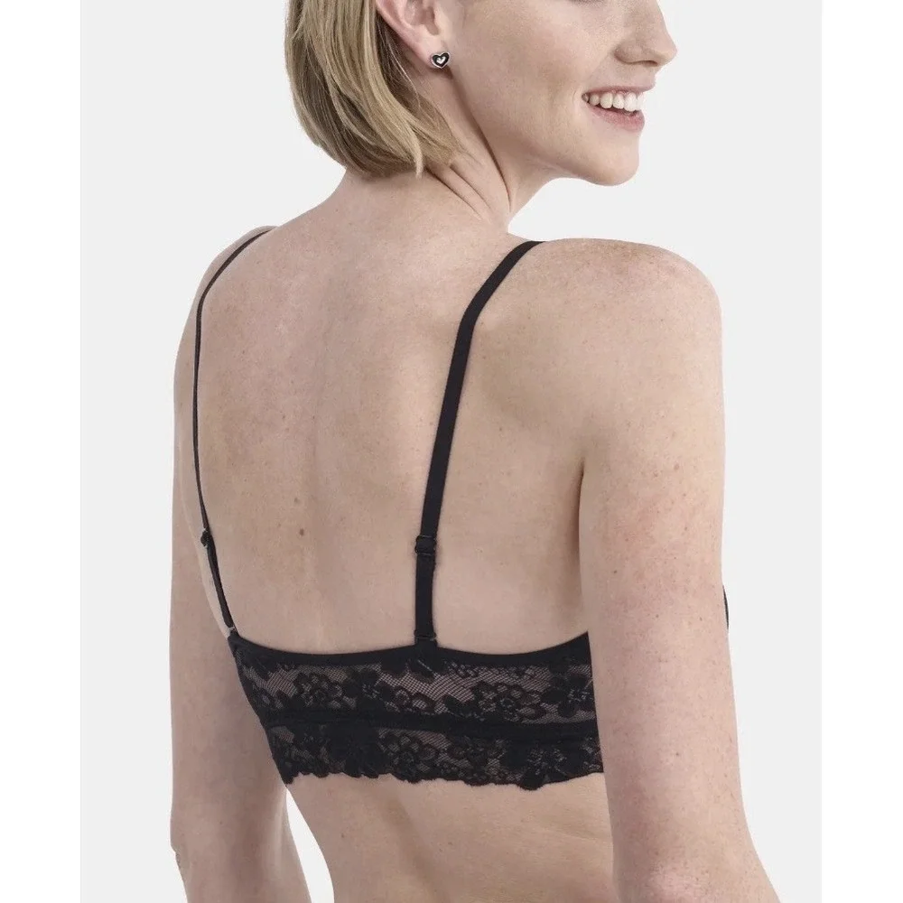 No Boundaries - Contour‎ Floral Lace Bralette - Small - Black